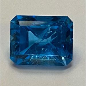 Approximately 9.2 x 7.2 mm Blue Topaz Gemstone